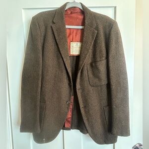 Vintage Brown Harris tweed coat